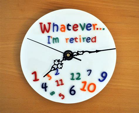 retirement clock funny